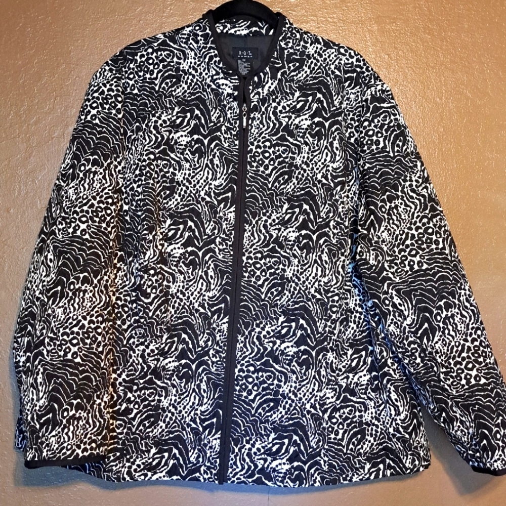 Quilted Zip Up Jacket Size 3X